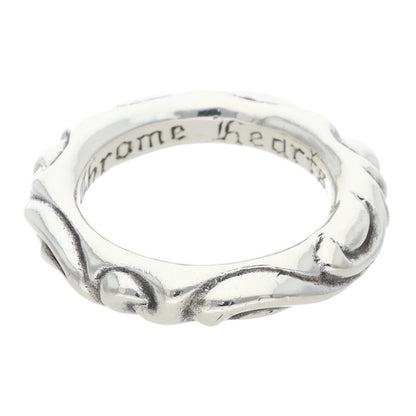 Chrome Hearts SCRL BAND Silver Ring 925 Size ONE SIZE