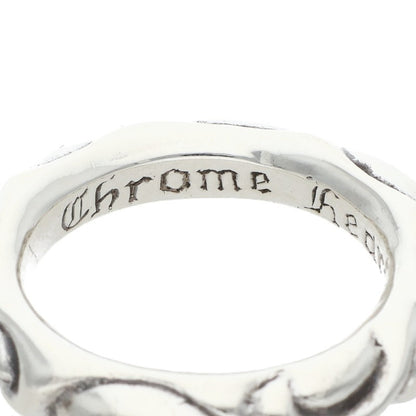 Chrome Hearts SCRL BAND Silver Ring 925 Size ONE SIZE