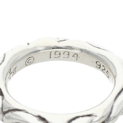 Chrome Hearts SCRL BAND Silver Ring 925 Size ONE SIZE