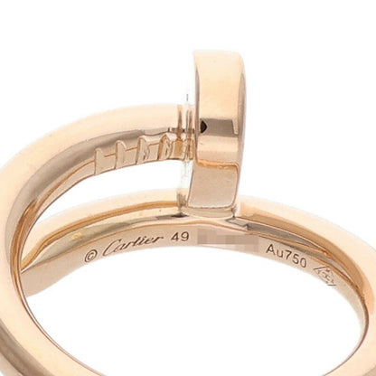 Cartier Juste un Clou 18K Pink Gold Ring Size ONE SIZE