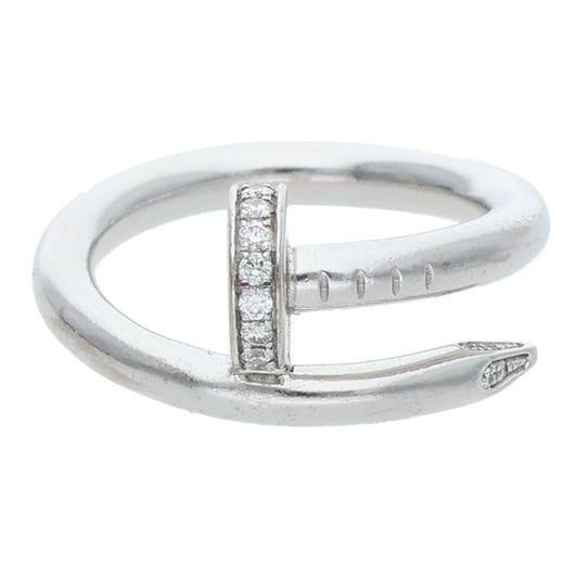 Cartier Juste un Clou 18K WG Diamond Ring Size ONE SIZE