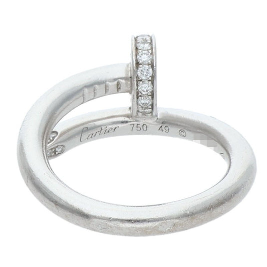Cartier Juste un Clou 18K WG Diamond Ring Size ONE SIZE