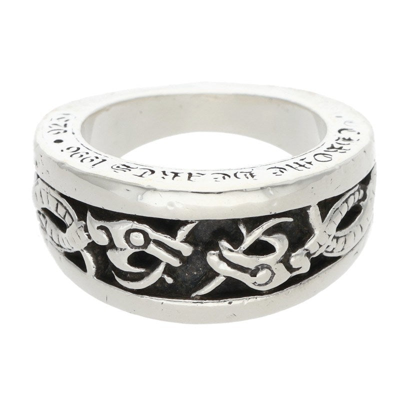 Chrome Hearts NARROW V CELTIC Silver Ring Size ONE SIZE