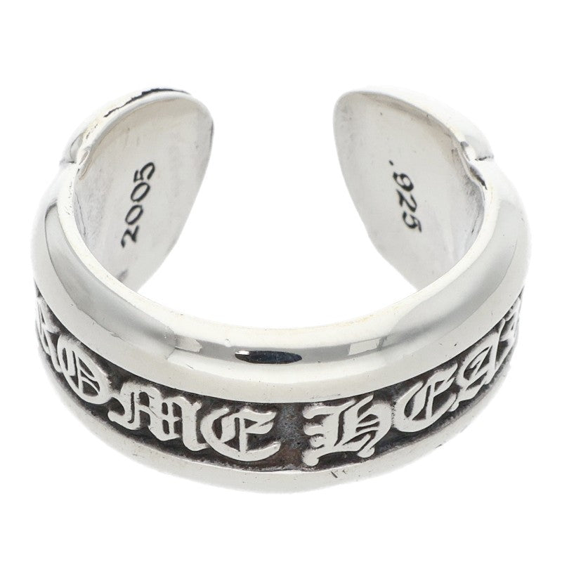 Chrome Hearts SM Scroll Label 925 Silver Ring Size ONE SIZE