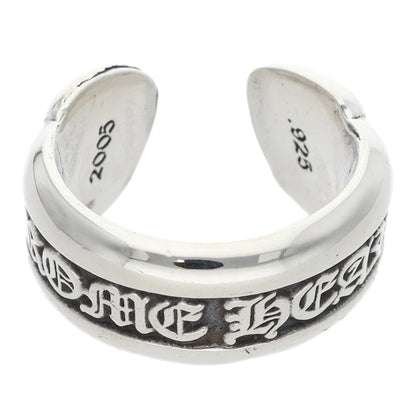 Chrome Hearts SM Scroll Label 925 Silver Ring Size ONE SIZE
