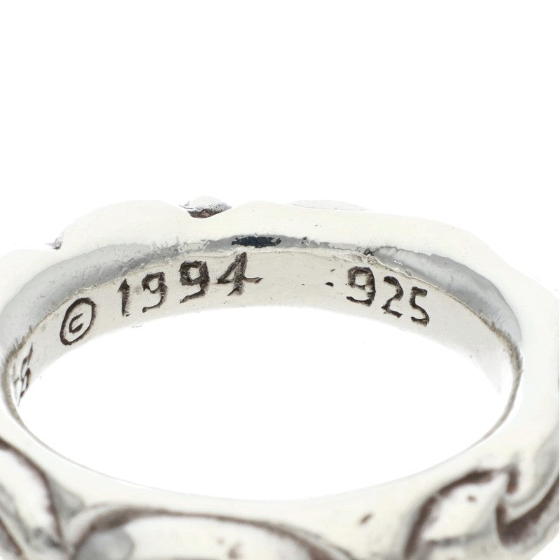 Chrome Hearts SCRL BAND Silver Ring 925 Size ONE SIZE
