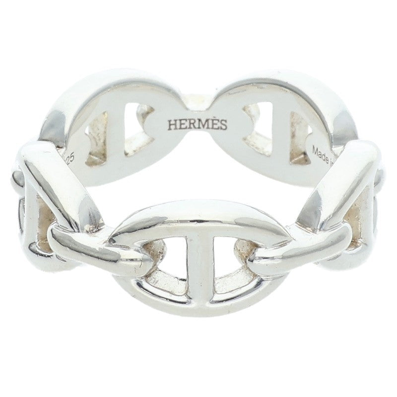 HERMES Chaine d'Ancre Enchainee PM Silver Ring Size ONE SIZE