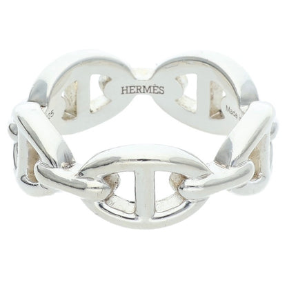 HERMES Chaine d'Ancre Enchainee PM Silver Ring Size ONE SIZE
