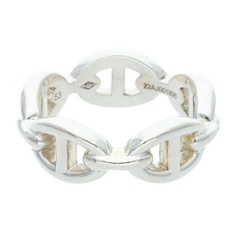HERMES Chaine d'Ancre Enchainee PM Silver Ring Size ONE SIZE