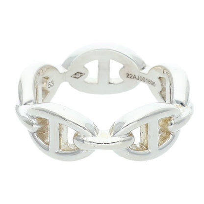 HERMES Chaine d'Ancre Enchainee PM Silver Ring Size ONE SIZE