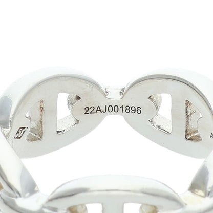 HERMES Chaine d'Ancre Enchainee PM Silver Ring Size ONE SIZE