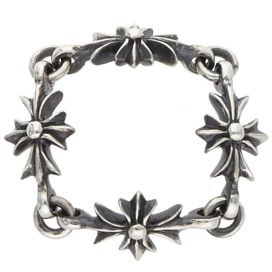 Chrome Hearts Tiny E CH Plus Silver Ring Size ONE SIZE