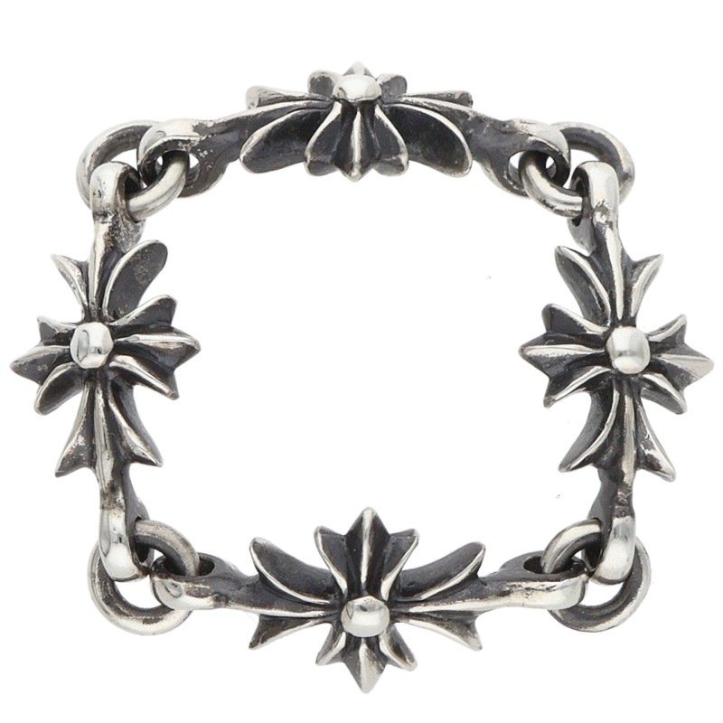 Chrome Hearts Tiny E CH Plus Silver Ring Size JP 12