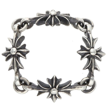 Chrome Hearts Tiny E CH Plus Silver Ring Size JP 12