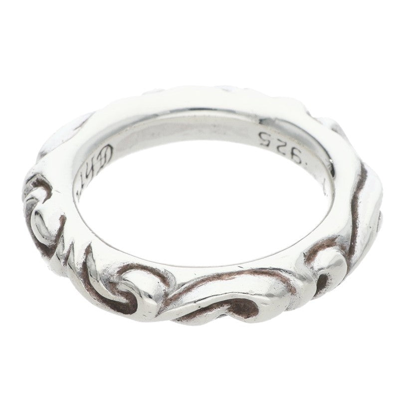 Chrome Hearts Scroll Band 925 Silver Ring Size ONE SIZE
