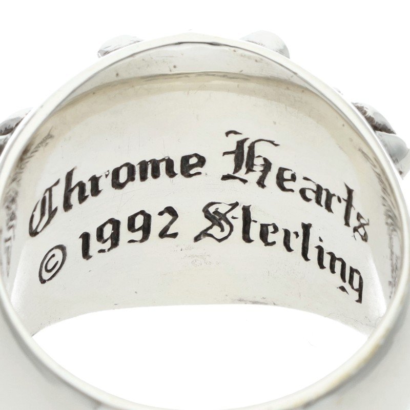 Chrome Hearts KEEPER Sterling Silver Ring Size ONE SIZE