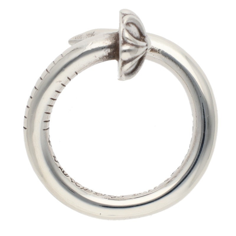 Chrome Hearts Nail Crossball 925 Silver Ring Size JP 10.5