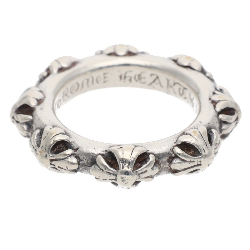 Chrome Hearts Cross Band 925 Silver Ring Size ONE SIZE