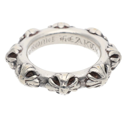 Chrome Hearts Cross Band 925 Silver Ring Size ONE SIZE