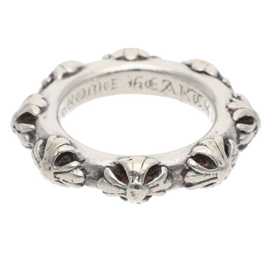 Chrome Hearts Cross Band 925 Silver Ring Size ONE SIZE