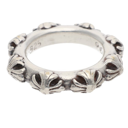 Chrome Hearts Cross Band 925 Silver Ring Size ONE SIZE