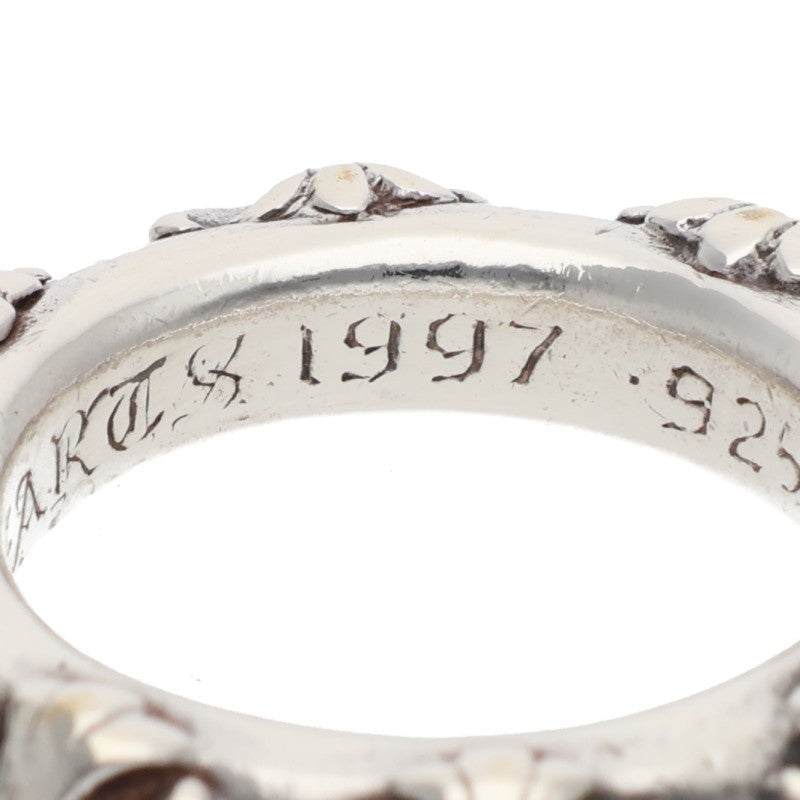 Chrome Hearts Cross Band 925 Silver Ring Size ONE SIZE