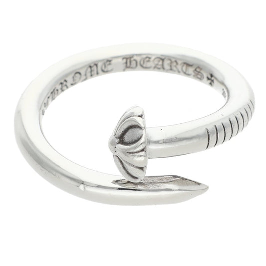 Chrome Hearts Nail Crossball 925 Silver Ring Size ONE SIZE