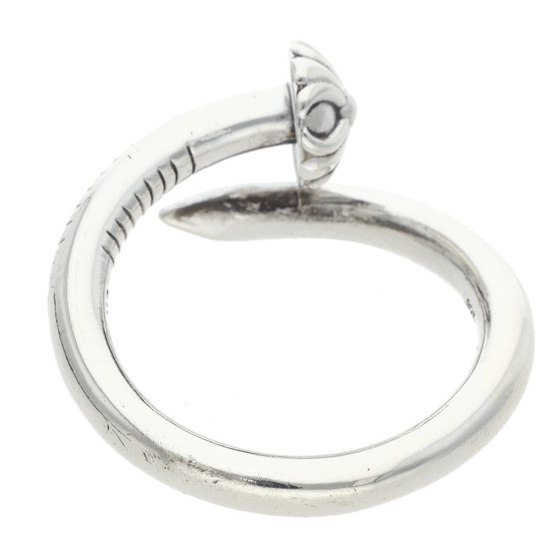 Chrome Hearts Nail Crossball 925 Silver Ring Size ONE SIZE