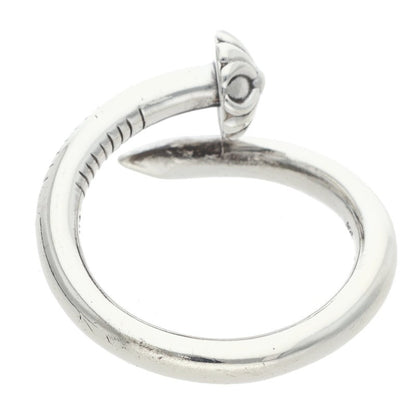 Chrome Hearts Nail Crossball 925 Silver Ring Size ONE SIZE