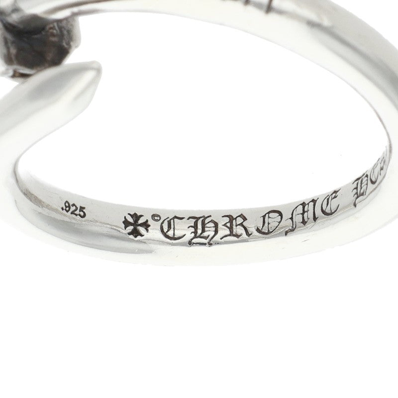 Chrome Hearts Nail Crossball 925 Silver Ring Size ONE SIZE