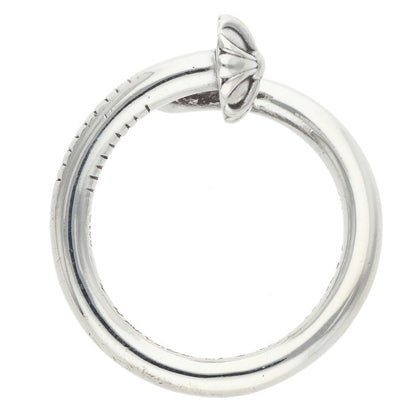 Chrome Hearts Nail Crossball 925 Silver Ring Size ONE SIZE
