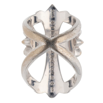 Chrome Hearts 18K Infinity CH Emerald Ring Size ONE SIZE