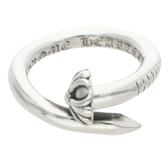 Chrome Hearts NAIL CRSBALL Silver Ring 925 Size ONE SIZE