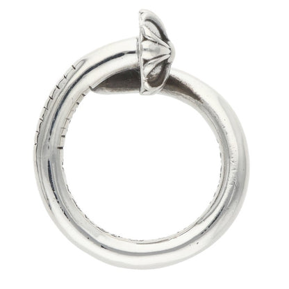 Chrome Hearts NAIL CRSBALL Silver Ring 925 Size ONE SIZE