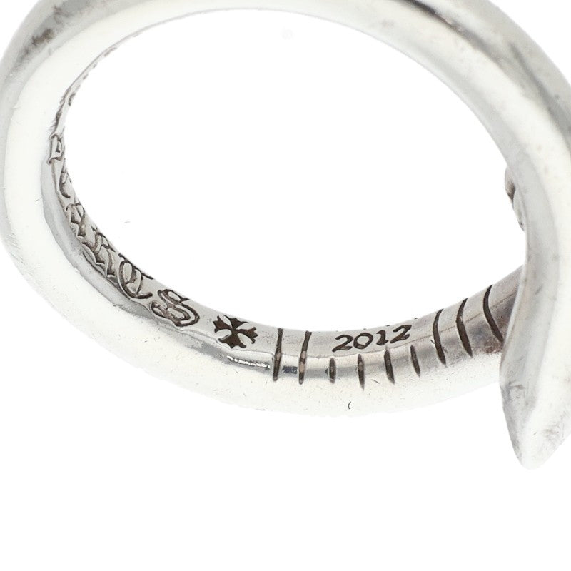 Chrome Hearts NAIL CROSSBALL Silver Ring Size ONE SIZE