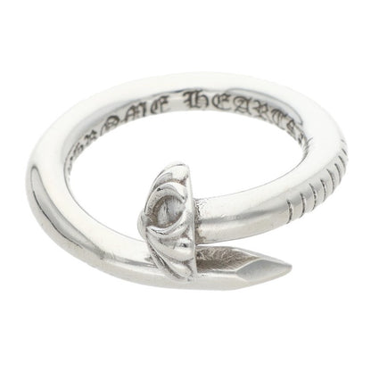 Chrome Hearts NAIL CROSSBALL Silver Ring Size JP 9