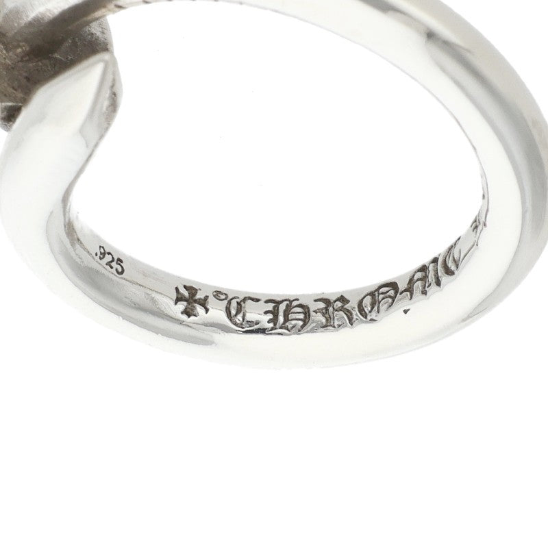 Chrome Hearts NAIL CROSSBALL Silver Ring Size JP 9