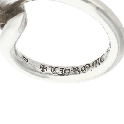Chrome Hearts NAIL CROSSBALL Silver Ring Size JP 9
