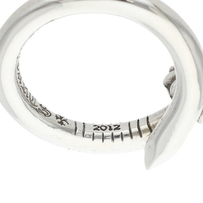 Chrome Hearts NAIL CROSSBALL Silver Ring Size JP 9