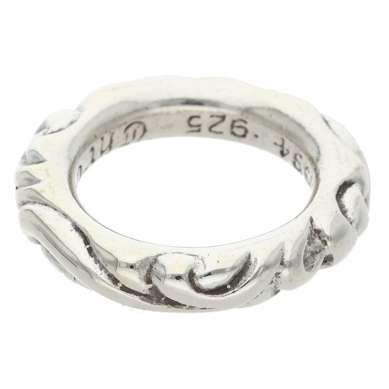 Chrome Hearts SCROLL BAND Silver Ring Size JP 9