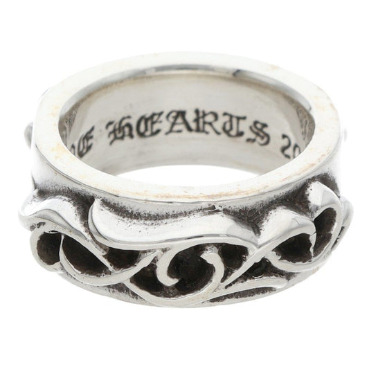 Chrome Hearts DBL Narrow Vine Band Silver Ring Size ONE SIZE