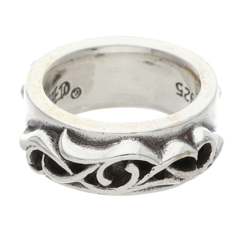 Chrome Hearts DBL Narrow Vine Band Silver Ring Size ONE SIZE