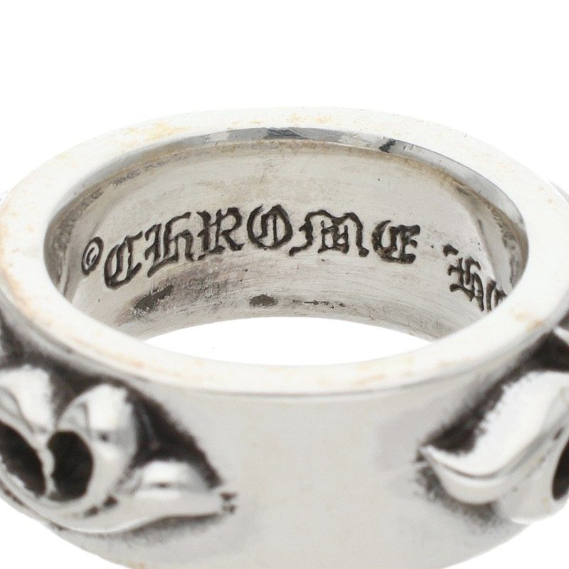 Chrome Hearts DBL Narrow Vine Band Silver Ring Size ONE SIZE