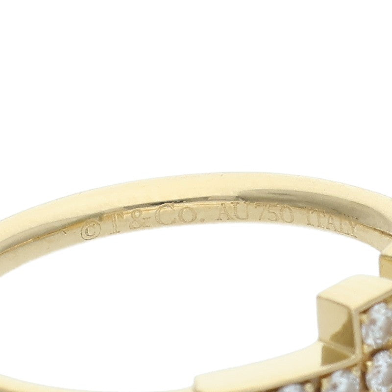 TIFFANY&Co. T Wire 18K Yellow Gold Diamond Size ONE SIZE
