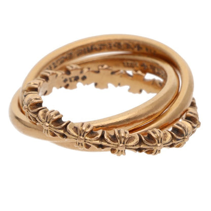Chrome Hearts 22K Tiny E CH Plus Gold Ring Size US 6