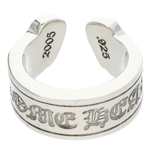 Chrome Hearts LG Scroll Label 925 Silver Ring Size ONE SIZE
