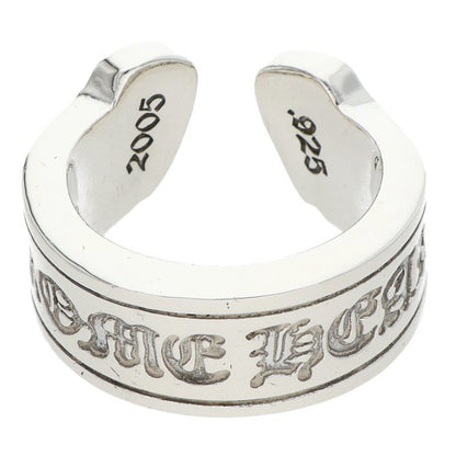 Chrome Hearts LG Scroll Label 925 Silver Ring Size JP 15