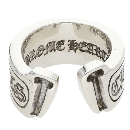 Chrome Hearts LG Scroll Label 925 Silver Ring Size JP 15
