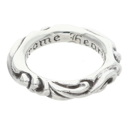 Chrome Hearts SCRL Band 925 Silver Ring Size ONE SIZE