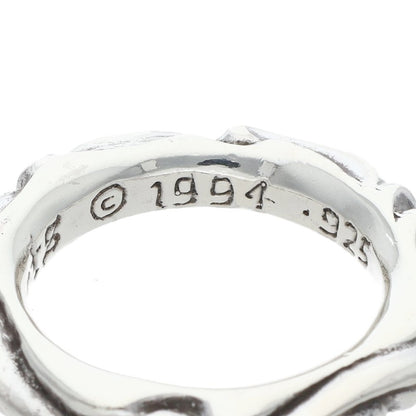 Chrome Hearts SCRL Band 925 Silver Ring Size ONE SIZE